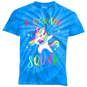 2Nd Grade Squad Unicorn Second Grade Teacher Cool Gift Kids Tie-Dye T-Shirt