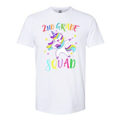 2Nd Grade Squad Unicorn Second Grade Teacher Cool Gift Softstyle® CVC T-Shirt