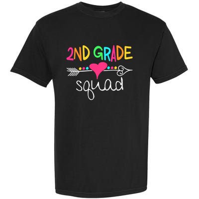 2nd Grade Squad Second Teacher Student Team Back To School Garment-Dyed Heavyweight T-Shirt