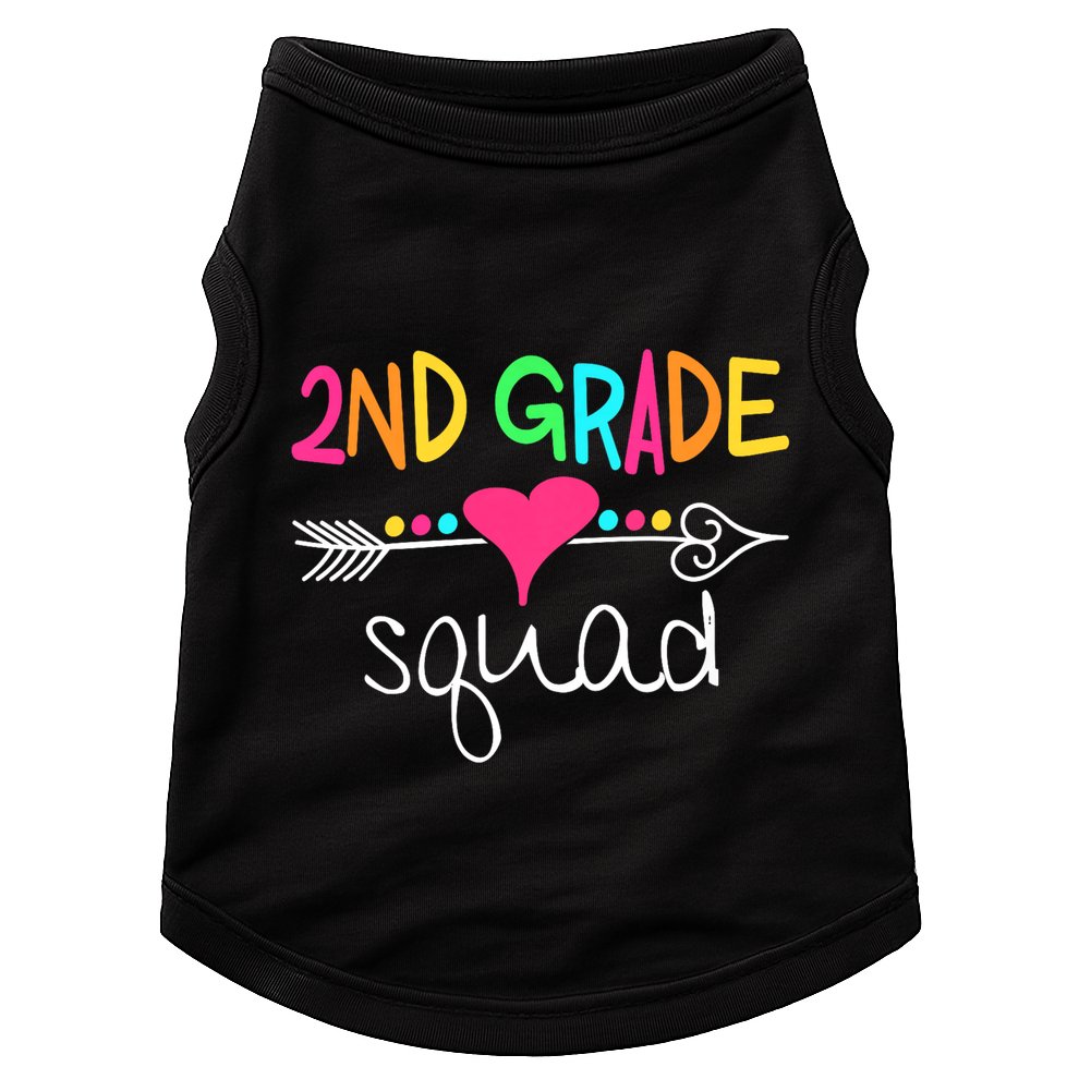 2nd Grade Squad Second Teacher Student Team Back To School Doggie Tank