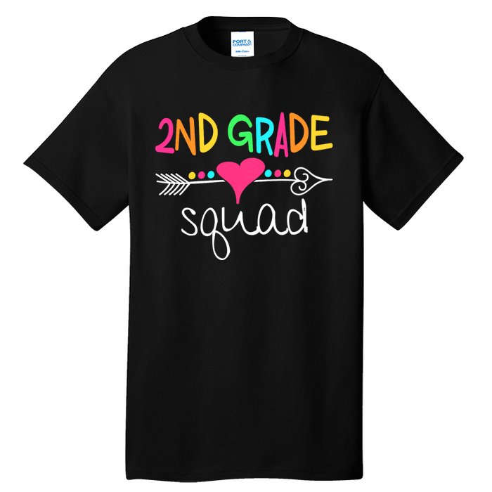 2nd Grade Squad Second Teacher Student Team Back To School Tall T-Shirt