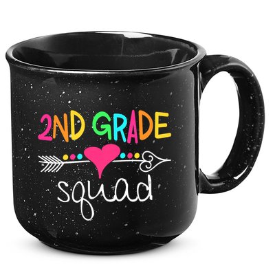 2nd Grade Squad Second Teacher Student Team Back To School 15oz Campfire Ceramic Mug