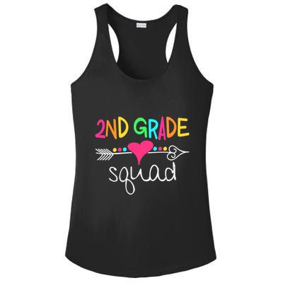 2nd Grade Squad Second Teacher Student Team Back To School Ladies PosiCharge Competitor Racerback Tank
