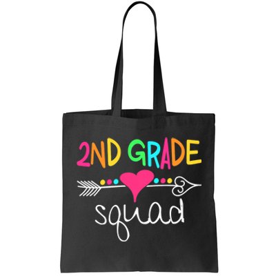 2nd Grade Squad Second Teacher Student Team Back To School Tote Bag