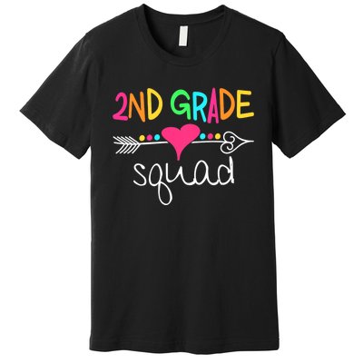 2nd Grade Squad Second Teacher Student Team Back To School Premium T-Shirt