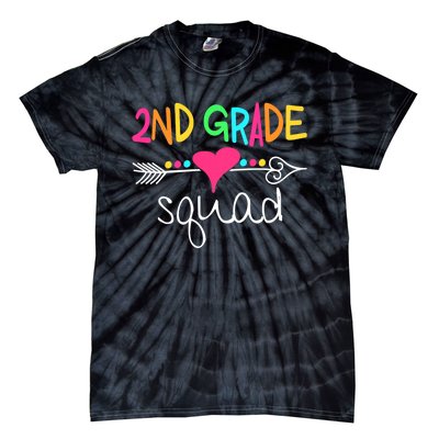 2nd Grade Squad Second Teacher Student Team Back To School Tie-Dye T-Shirt