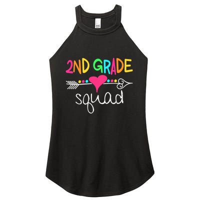2nd Grade Squad Second Teacher Student Team Back To School Women's Perfect Tri Rocker Tank