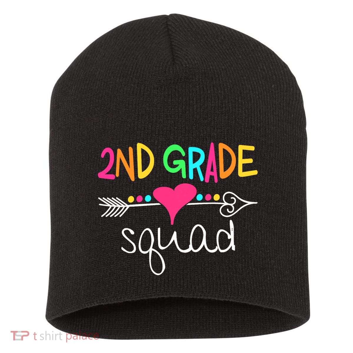 2nd Grade Squad Second Teacher Student Team Back To School Short Acrylic Beanie