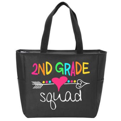 2nd Grade Squad Second Teacher Student Team Back To School Zip Tote Bag