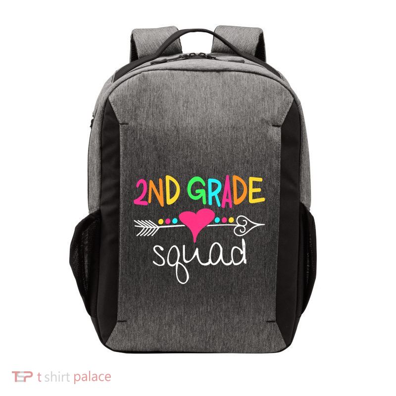 2nd Grade Squad Second Teacher Student Team Back To School Vector Backpack