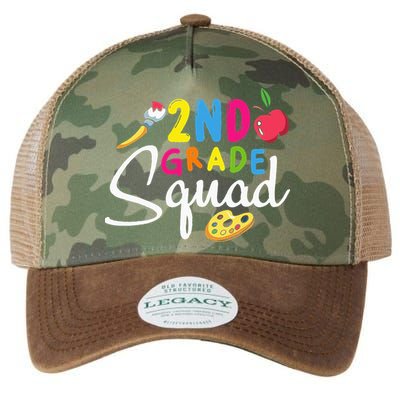 2nd Grade Squad Second Teacher Student Team Back To School Legacy Tie Dye Trucker Hat