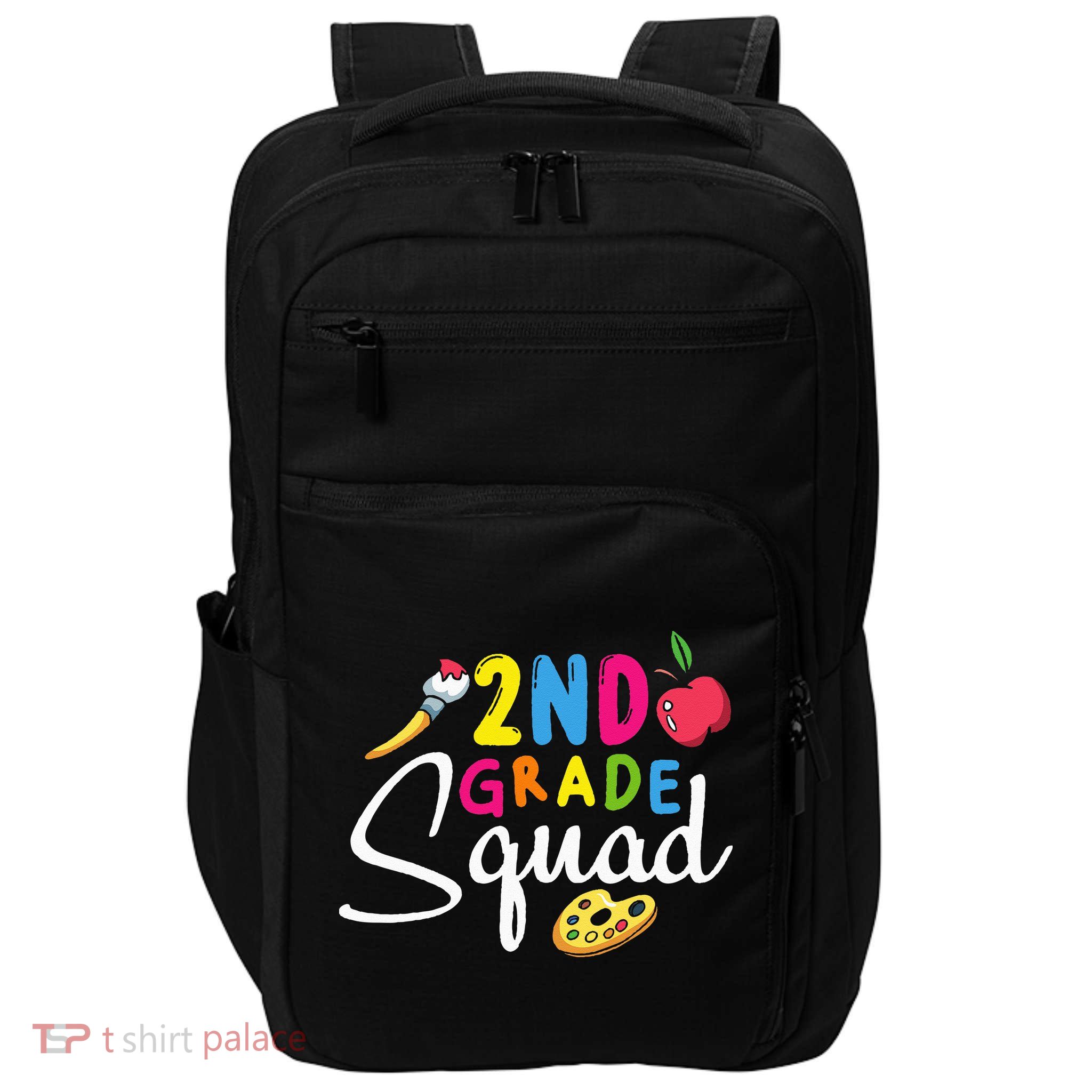 2nd Grade Squad Second Teacher Student Team Back To School Impact Tech Backpack