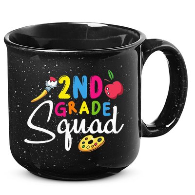 2nd Grade Squad Second Teacher Student Team Back To School 15oz Campfire Ceramic Mug
