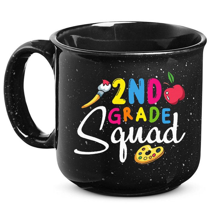2nd Grade Squad Second Teacher Student Team Back To School 15oz Campfire Ceramic Mug