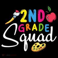 2nd Grade Squad Second Teacher Student Team Back To School Drawstring Bag