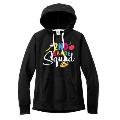 2nd Grade Squad Second Teacher Student Team Back To School Women's Fleece Hoodie