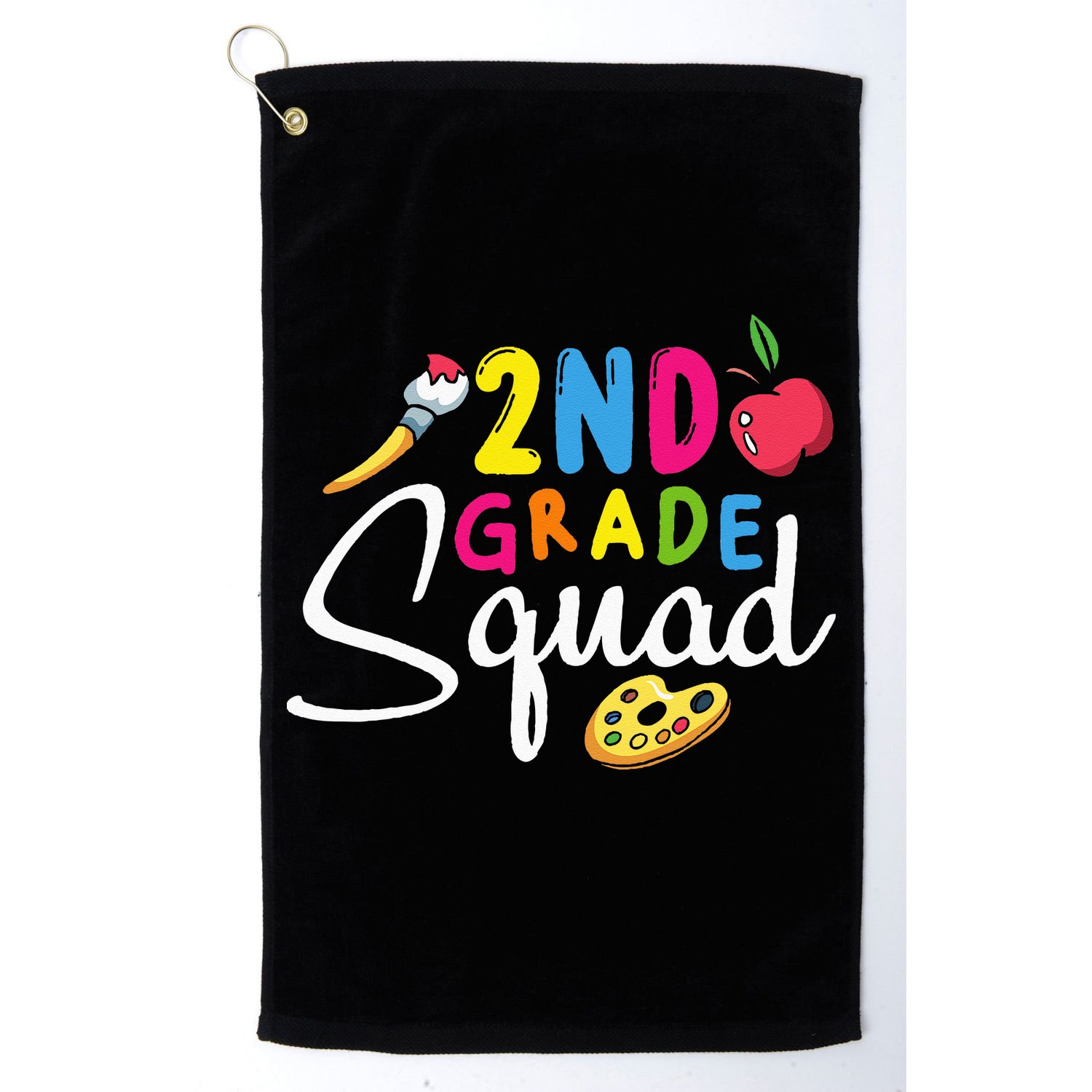 2nd Grade Squad Second Teacher Student Team Back To School Golf Towel