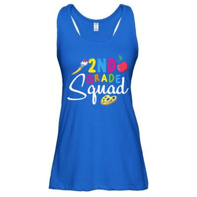 2nd Grade Squad Second Teacher Student Team Back To School Ladies Essential Flowy Tank