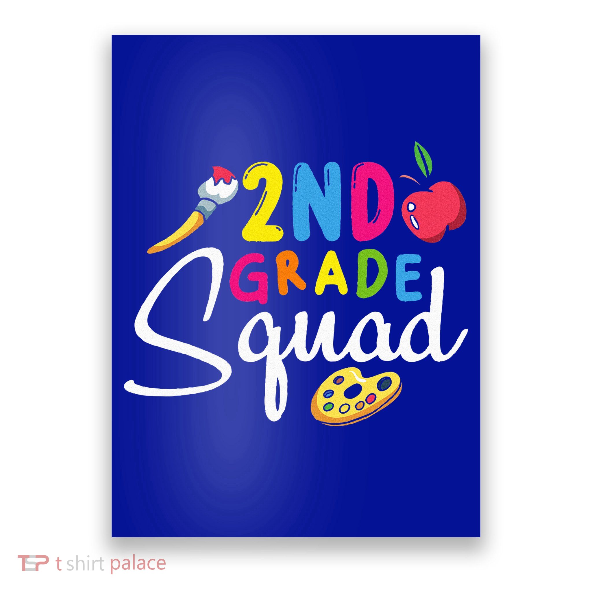 2nd Grade Squad Second Teacher Student Team Back To School Poster