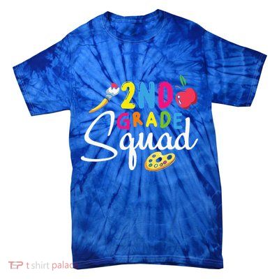 2nd Grade Squad Second Teacher Student Team Back To School Tie-Dye T-Shirt