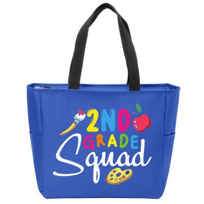 2nd Grade Squad Second Teacher Student Team Back To School Zip Tote Bag