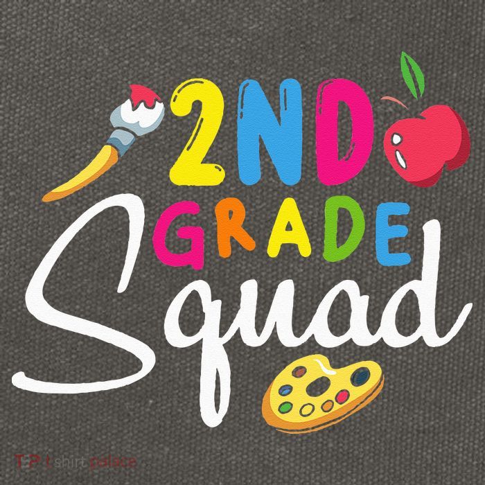 2nd Grade Squad Second Teacher Student Team Back To School Cotton Canvas Backpack