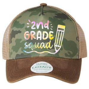 2nd Grade Squad Team Back To School Teachers Students Legacy Tie Dye Trucker Hat