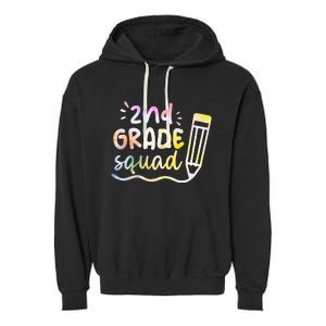 2nd Grade Squad Team Back To School Teachers Students Garment-Dyed Fleece Hoodie