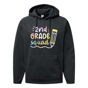 2nd Grade Squad Team Back To School Teachers Students Performance Fleece Hoodie