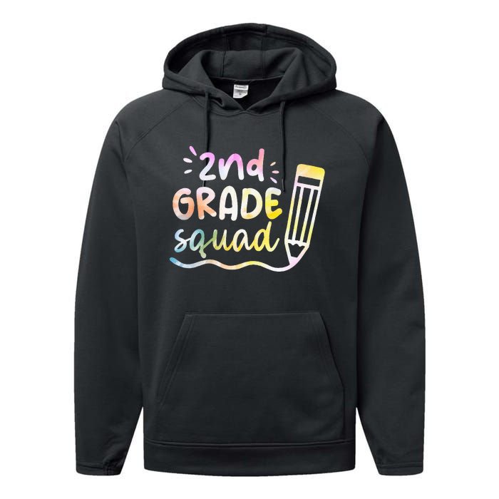 2nd Grade Squad Team Back To School Teachers Students Performance Fleece Hoodie