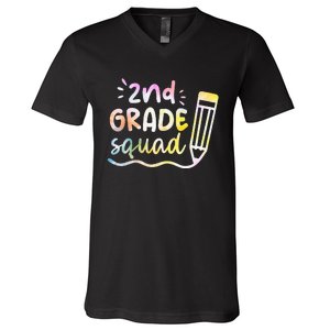 2nd Grade Squad Team Back To School Teachers Students V-Neck T-Shirt