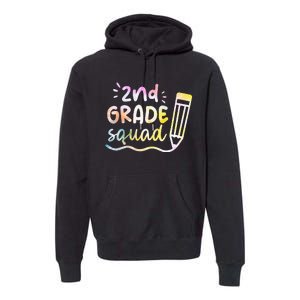 2nd Grade Squad Team Back To School Teachers Students Premium Hoodie