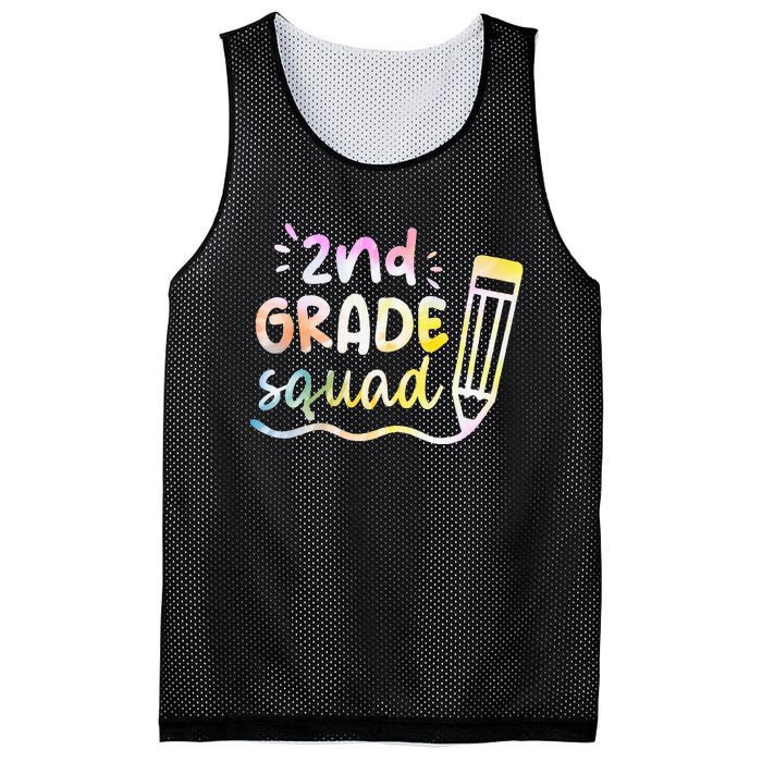 2nd Grade Squad Team Back To School Teachers Students Mesh Reversible Basketball Jersey Tank