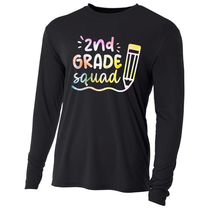 2nd Grade Squad Team Back To School Teachers Students Cooling Performance Long Sleeve Crew