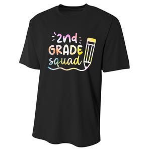 2nd Grade Squad Team Back To School Teachers Students Performance Sprint T-Shirt