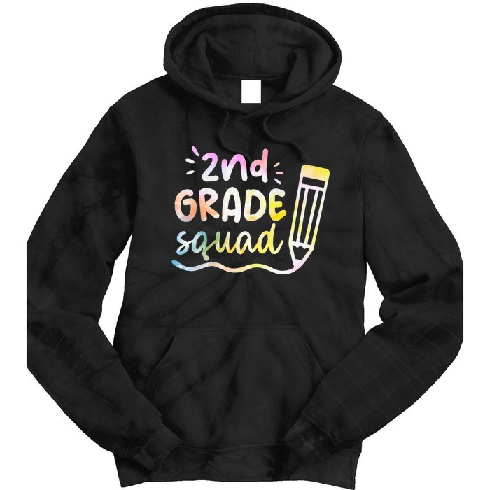 2nd Grade Squad Team Back To School Teachers Students Tie Dye Hoodie