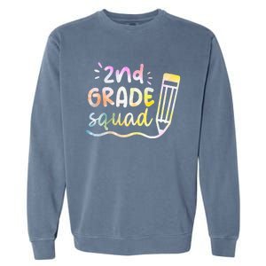 2nd Grade Squad Team Back To School Teachers Students Garment-Dyed Sweatshirt