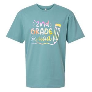 2nd Grade Squad Team Back To School Teachers Students Sueded Cloud Jersey T-Shirt