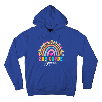 2Nd Grade Squad Back To School Rainbow Teachers Second Grade Meaningful Gift Hoodie