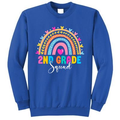 2Nd Grade Squad Back To School Rainbow Teachers Second Grade Meaningful Gift Sweatshirt