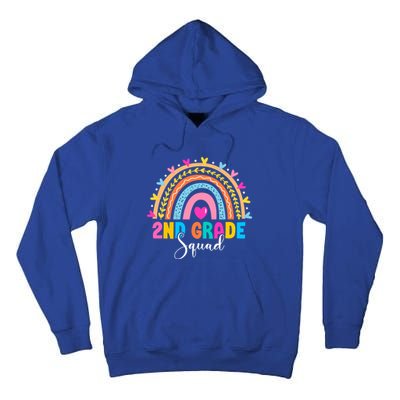 2Nd Grade Squad Back To School Rainbow Teachers Second Grade Meaningful Gift Tall Hoodie