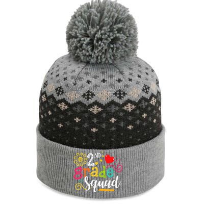 2nd Grade Squad Student Teacher Gift Back To School The Baniff Cuffed Pom Beanie