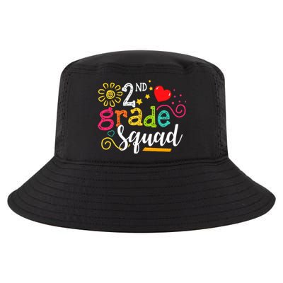 2nd Grade Squad Student Teacher Gift Back To School Cool Comfort Performance Bucket Hat