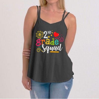 2nd Grade Squad Student Teacher Gift Back To School Women's Strappy Tank