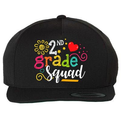 2nd Grade Squad Student Teacher Gift Back To School Wool Snapback Cap