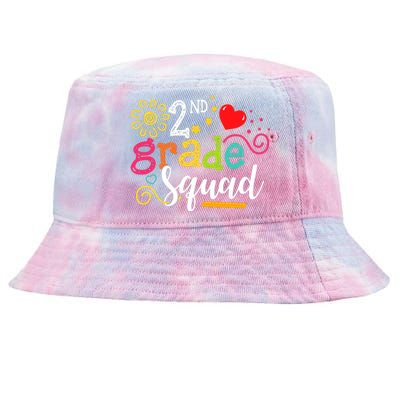 2nd Grade Squad Student Teacher Gift Back To School Tie-Dyed Bucket Hat