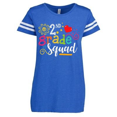 2nd Grade Squad Student Teacher Gift Back To School Enza Ladies Jersey Football T-Shirt