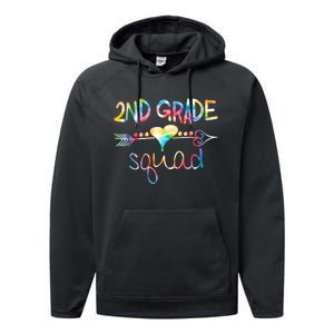 2nd Grade Squad Second Grade Team Teacher Boy Girl Kids Performance Fleece Hoodie