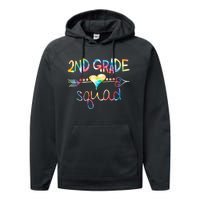 2nd Grade Squad Second Grade Team Teacher Boy Girl Kids Performance Fleece Hoodie