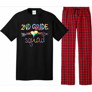 2nd Grade Squad Second Grade Team Teacher Boy Girl Kids Pajama Set